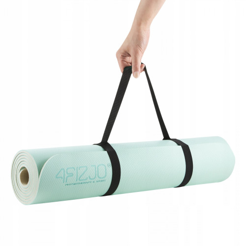 Мат для фітнесу  4FIZJO TPE 180 x 60 x 0.6 см Mint/Grey - фото №10
